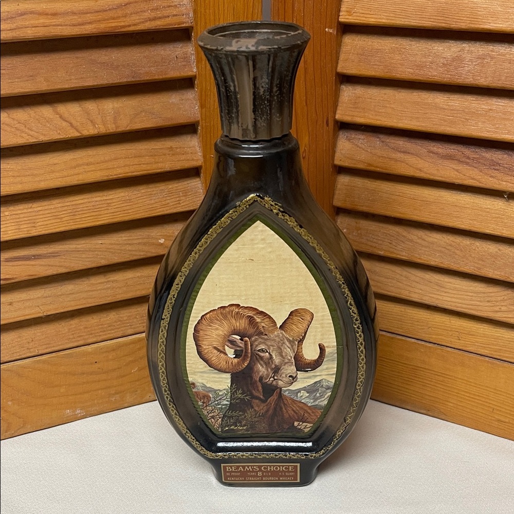 Beam's Choice Decanter Featuring James Lockhart Art